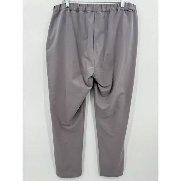 ROHAN Gray Tapered High Rise Trouser Slacks Size 16S Short - Picture 3 of 6